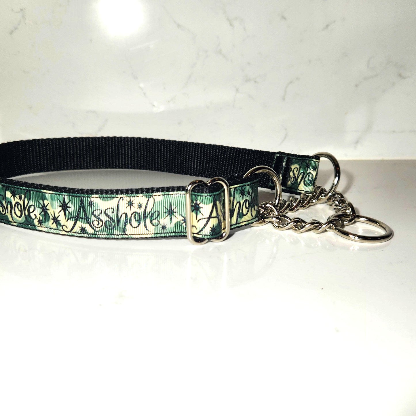Made to order 1 inch A-hole dog collar (all sizes available)