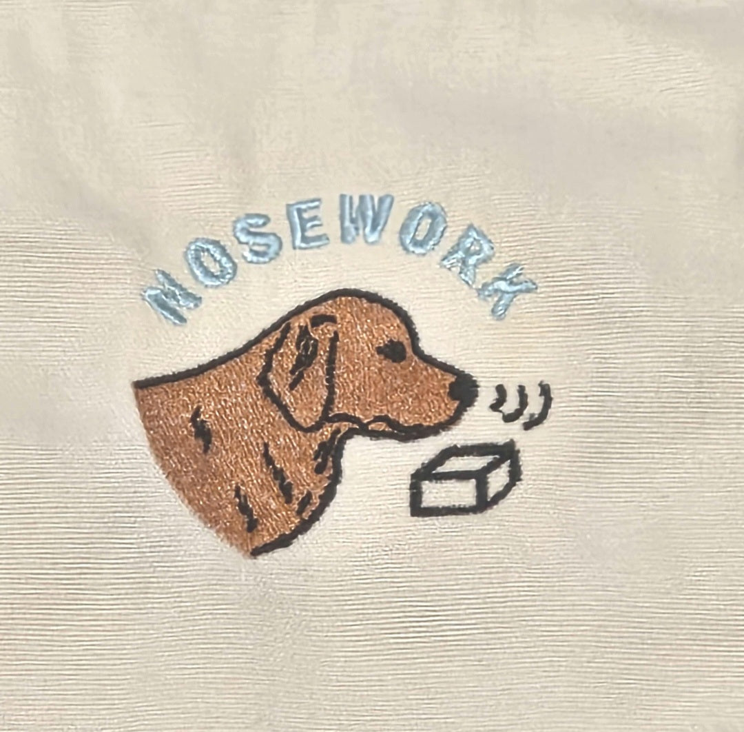 Embroidered Nosework Tote Bag