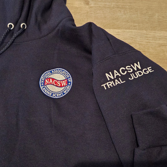 Custom embroidered NACSW or CNWI Logo Hoodie for CNWIs and Trial Officials