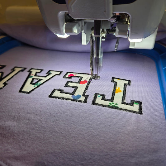 Custom Embroidered Applique T-Shirt | Personalized & Handcrafted