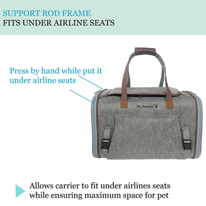 Mr. Peanut's Gold Series Standard Size Airline Compliant Expandable Pet Carrier V3.0
