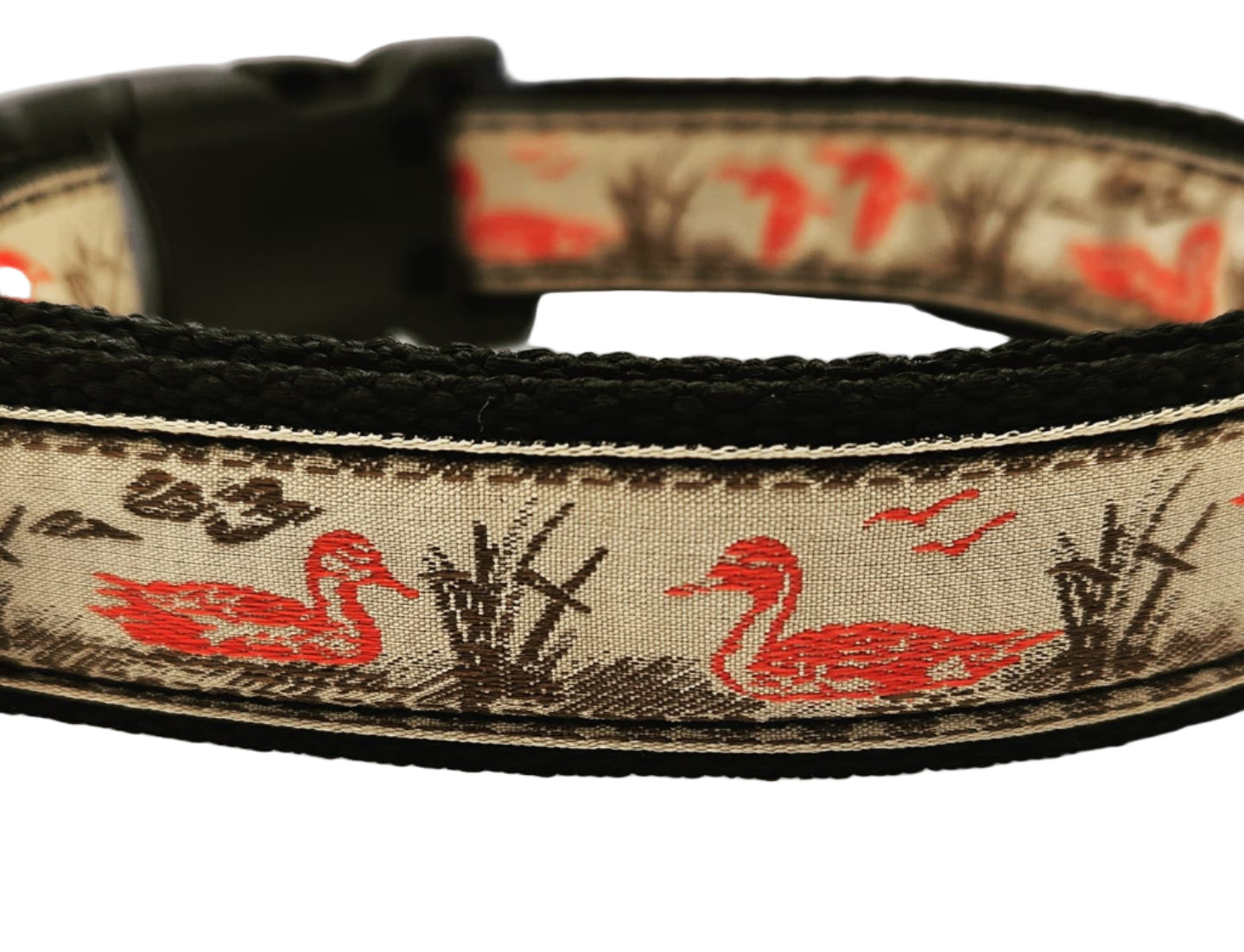 Vintage-Inspired Duck Dog Collar – 1" or 1.5 "wide