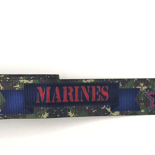 US Marines Dog Collar – 1” Wide Handmade Military Tribute Collar (Custom Sizing Available)