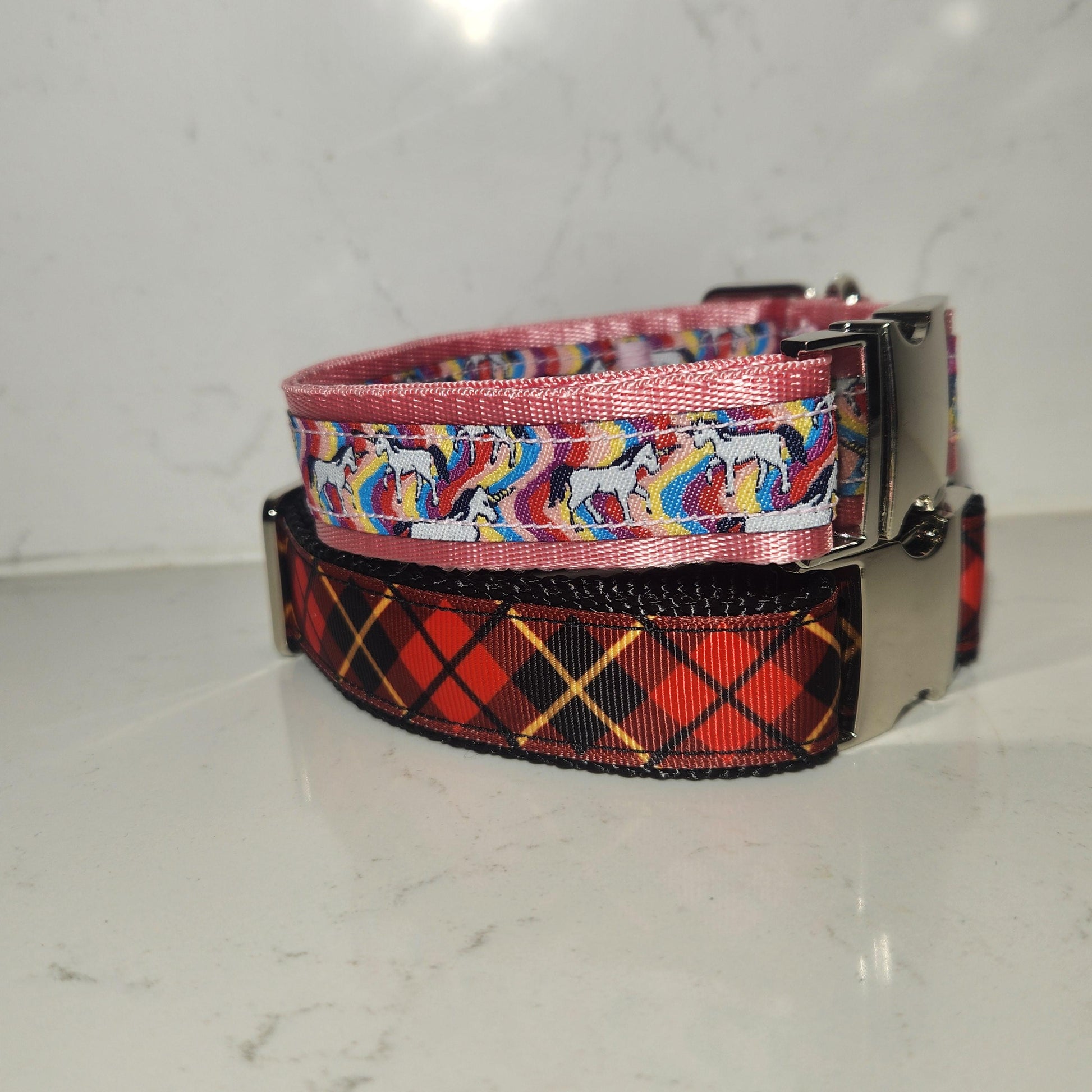 1 inch Rainbow Paws dog collar, Made to order (All sizes available)