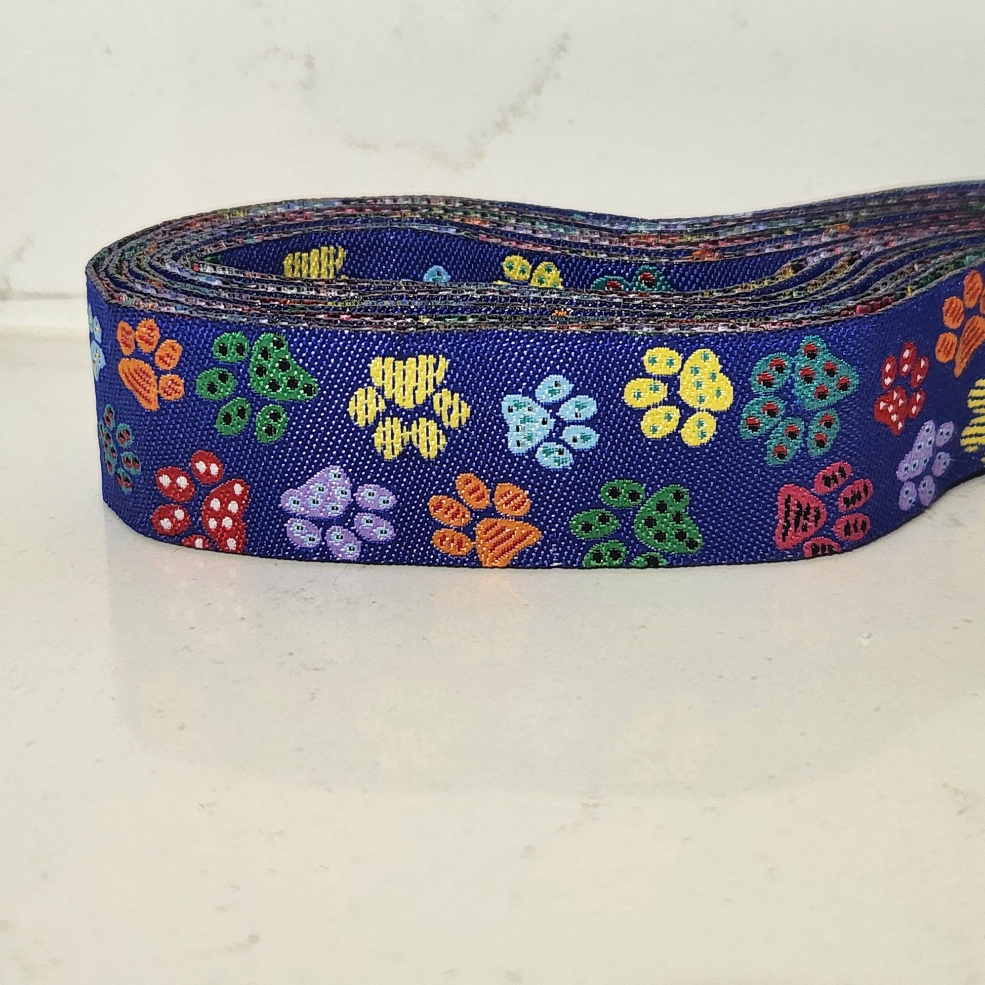 1 inch Rainbow Paws dog collar, Made to order (All sizes available)