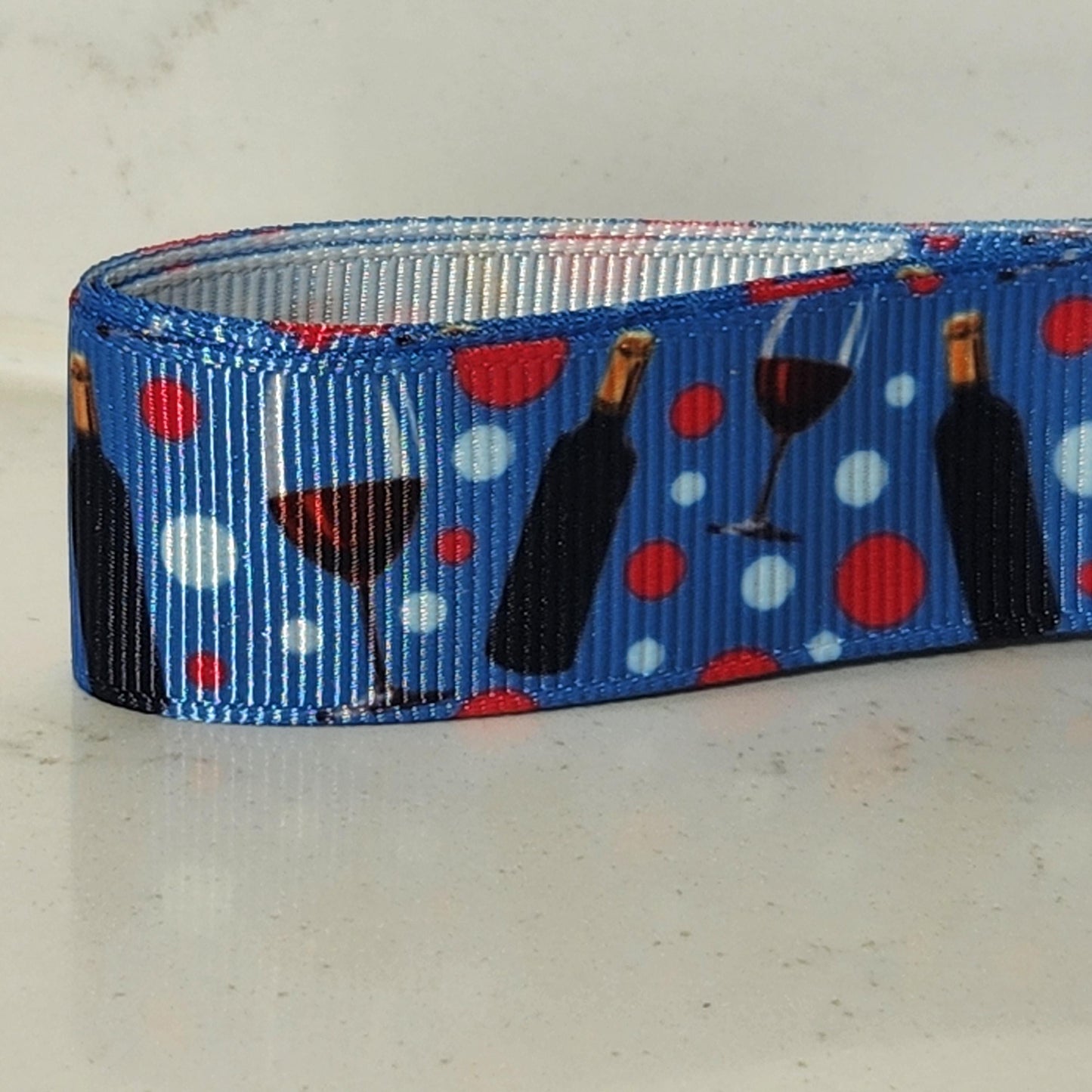 Wine Bubble dog collar 1 inch (Made to order : all sizes available)