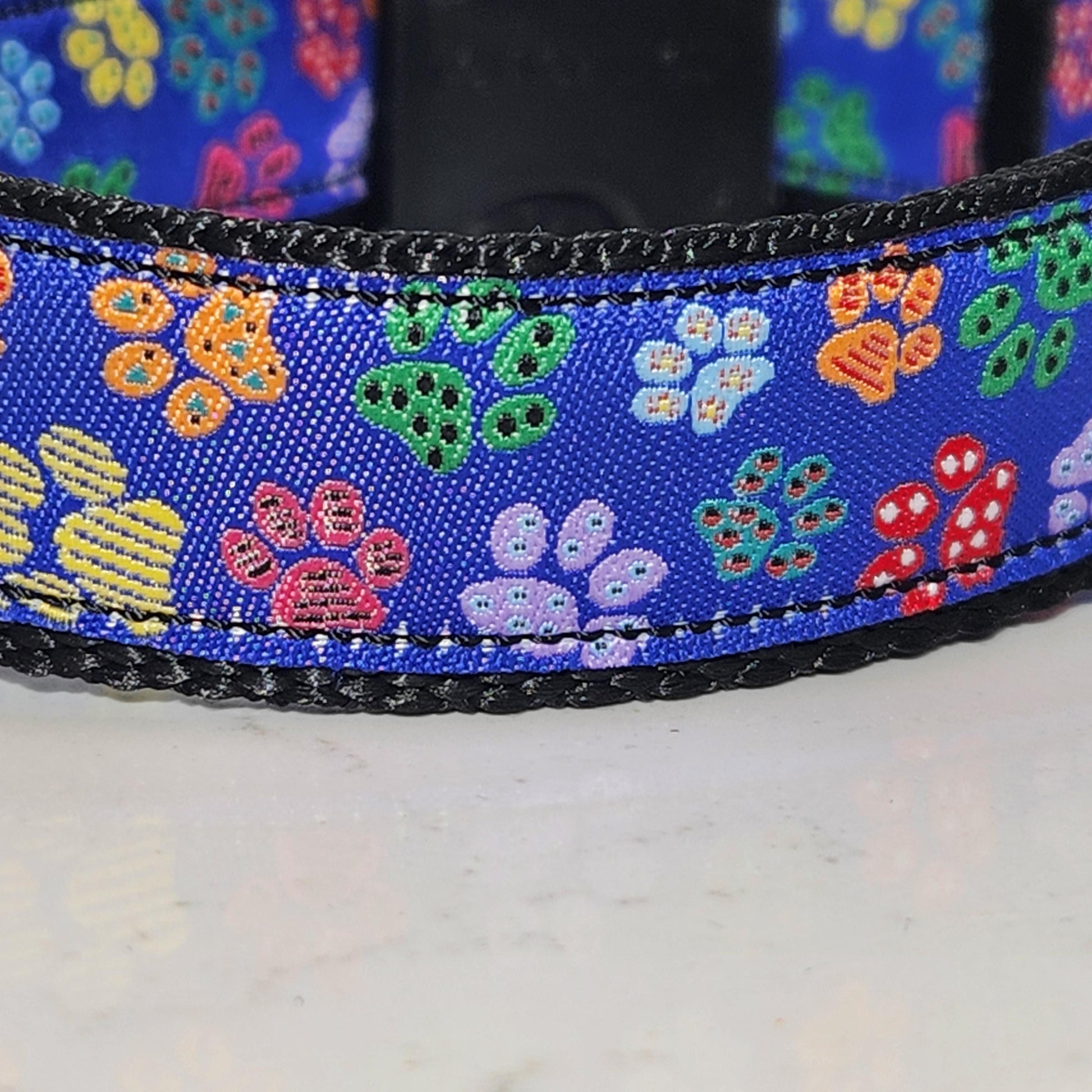 1 inch Rainbow Paws dog collar, Made to order (All sizes available)