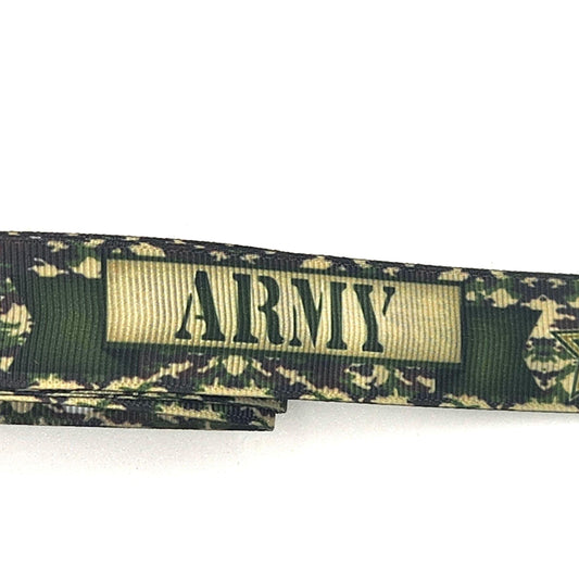 US Army Dog Collar – 1” Wide Handmade Military Tribute Collar (Custom Sizing Available)
