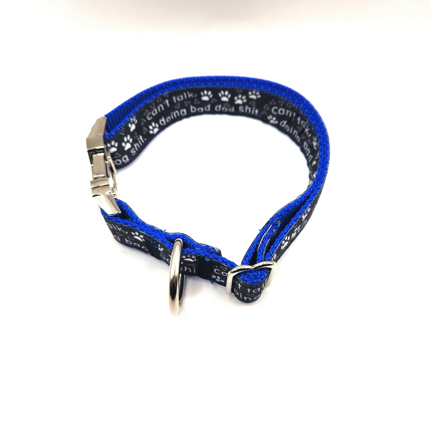 Can’t Talk, Doing Bad Dog Sh*t” Collar – 1” Wide