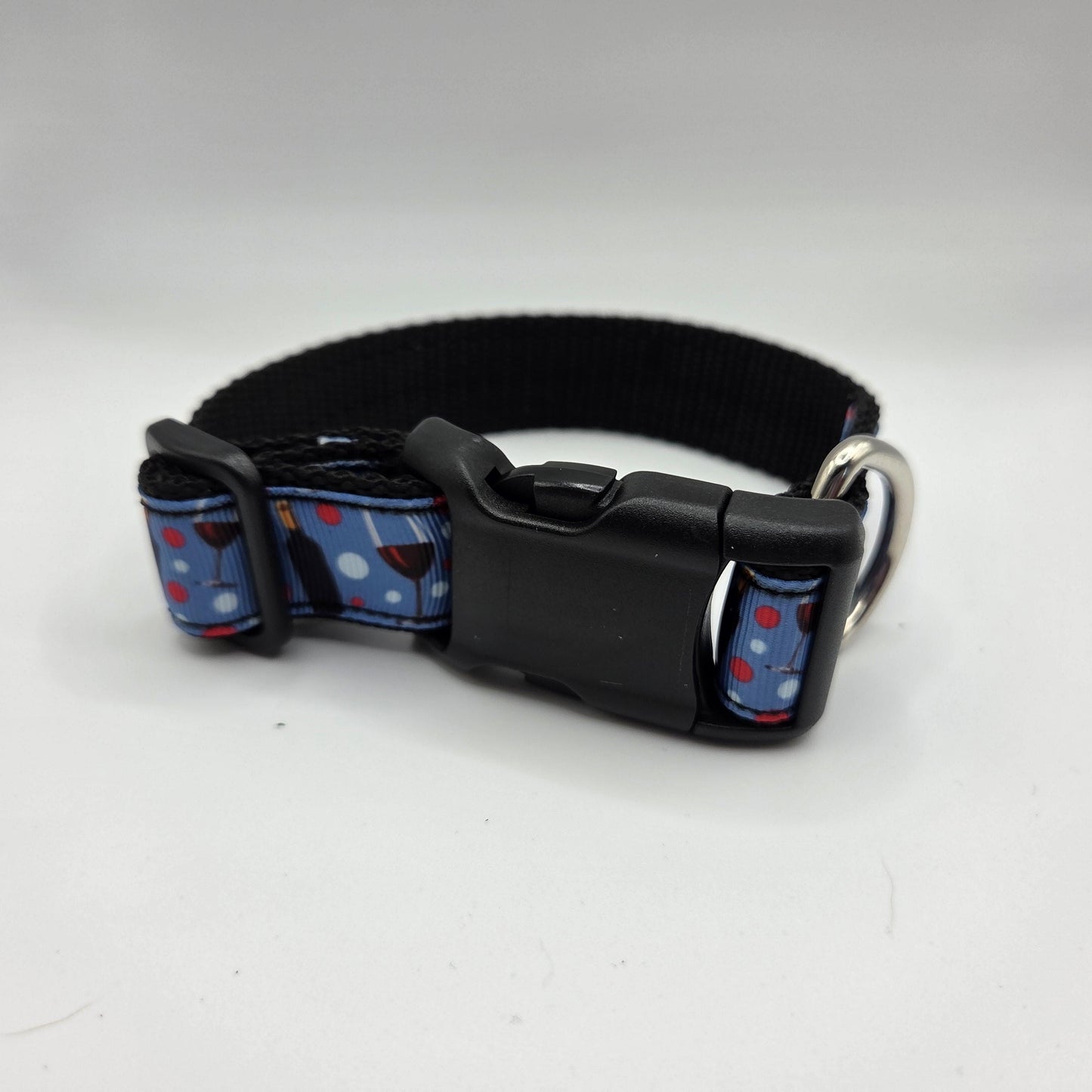 Wine Bubble dog collar 1 inch (Made to order : all sizes available)