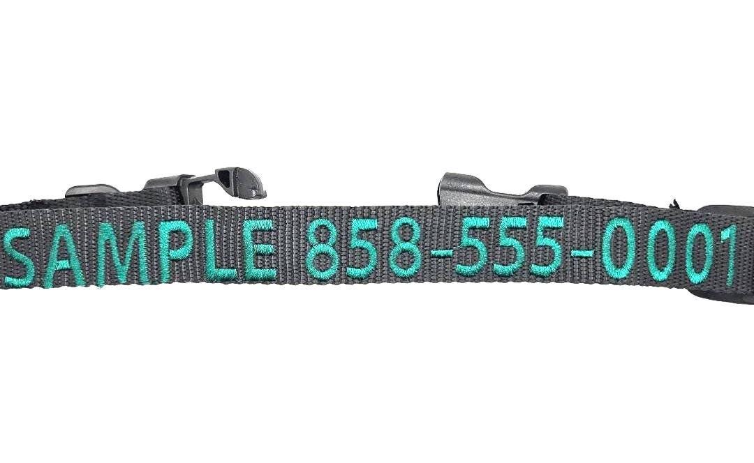 1” Personalized Embroidered Collar