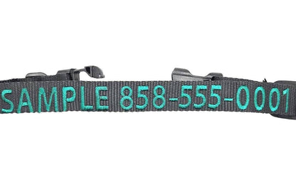 1” Personalized Embroidered Collar