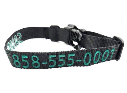 1” Personalized Embroidered Collar