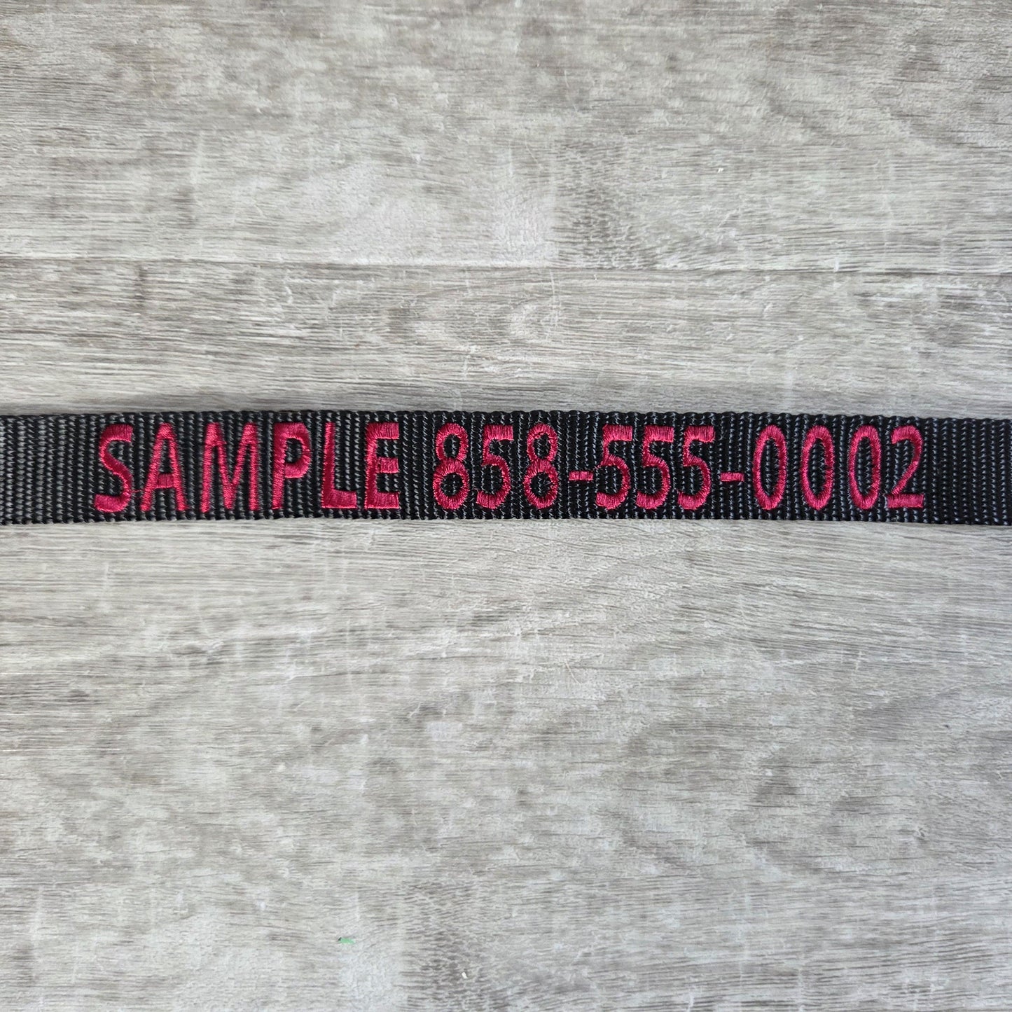 1” Personalized Embroidered Collar