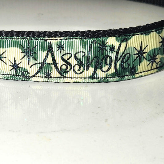Made to order 1 inch A-hole dog collar (all sizes available)