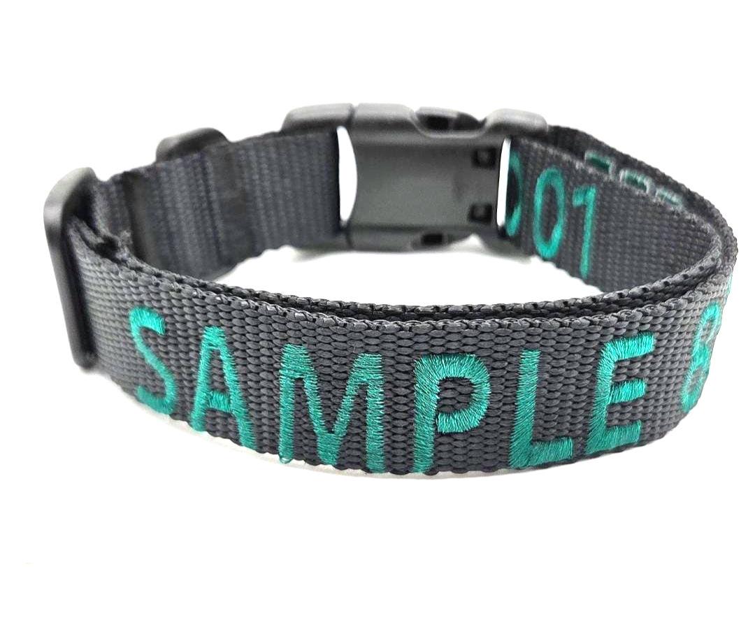 1” Personalized Embroidered Collar