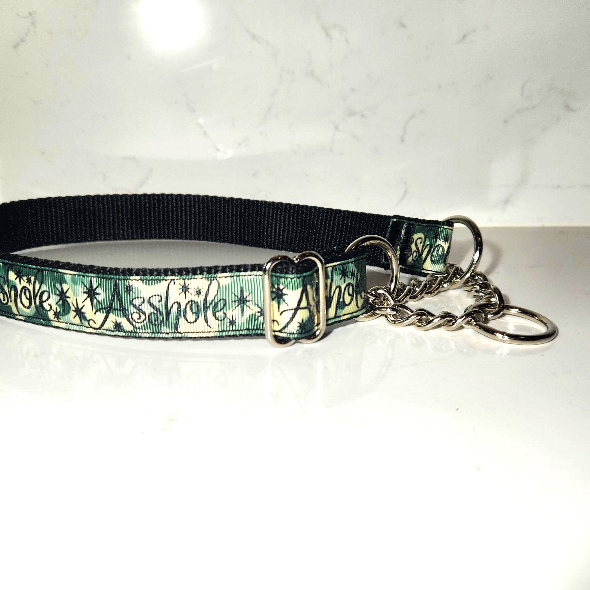 Made to order 1 inch A-hole dog collar (all sizes available)