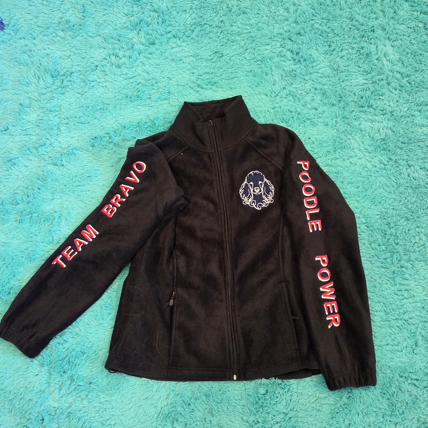 Custom Embroidered Zip Sweatshirt – Personalized Pet & Brand Design