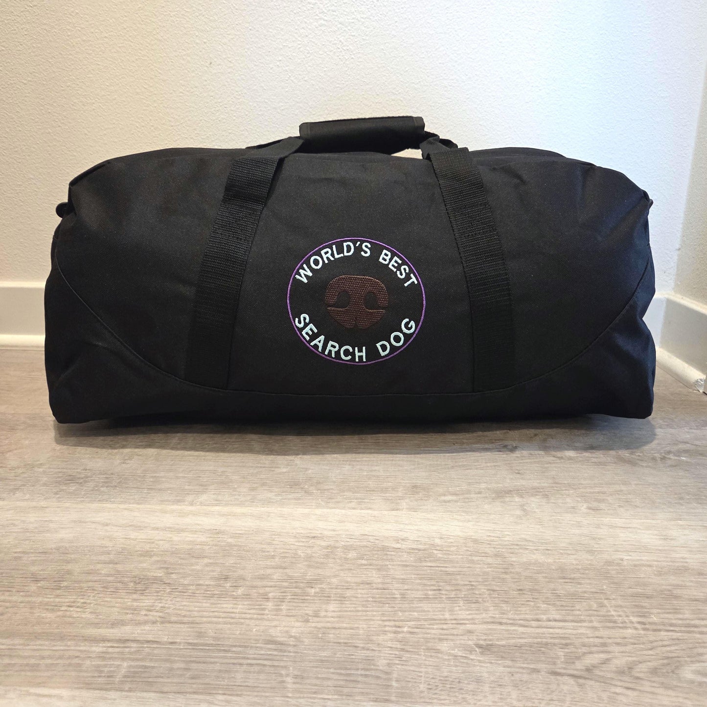 Search Dog Duffle Bag – Custom Embroidered, Recycled Fabric