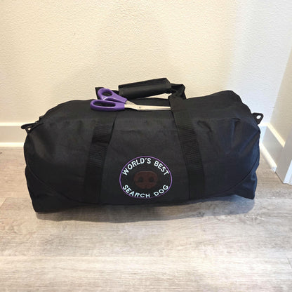 Search Dog Duffle Bag – Custom Embroidered, Recycled Fabric