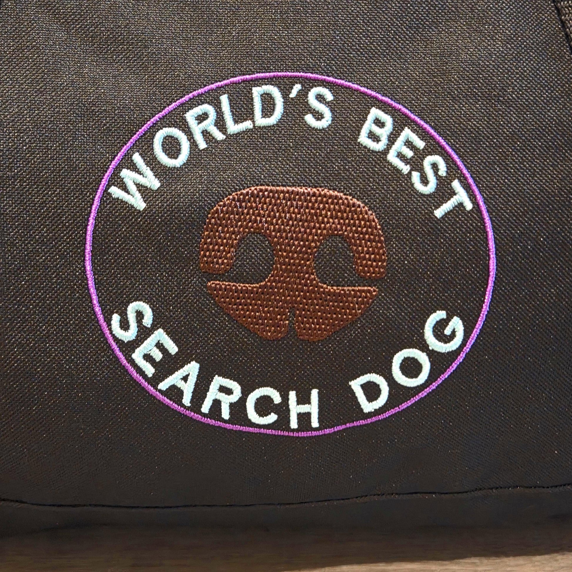 Search Dog Duffle Bag – Custom Embroidered, Recycled Fabric