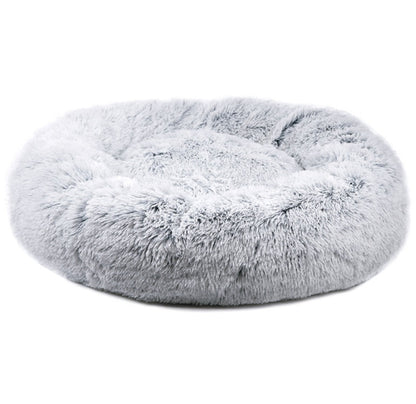 Mr. Peanut's 28" OrthoPlush® Pet Bed - Snowflake White Two Tone