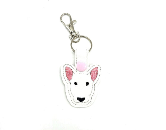 One Bull Terrier Keychain