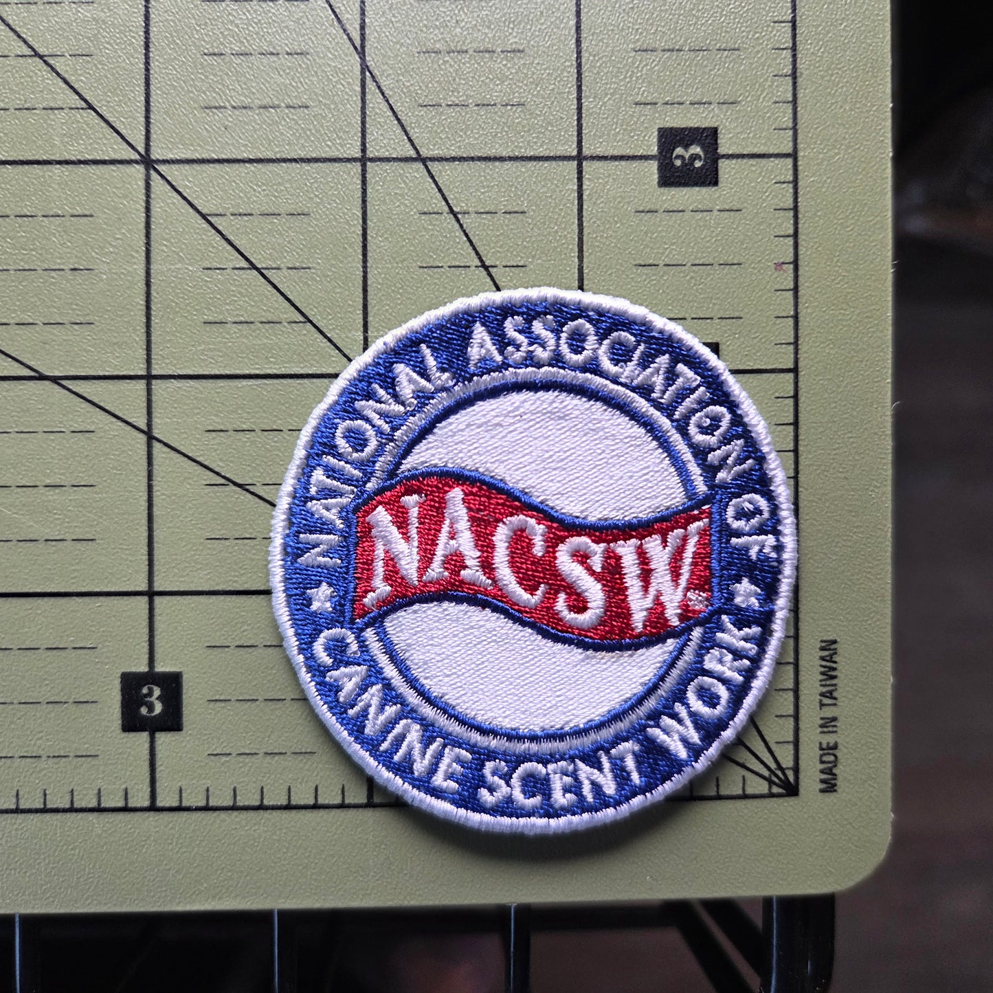 Official NACSW™ Embroidered Iron-On Patch - Premium K9 Nose Work® Gear