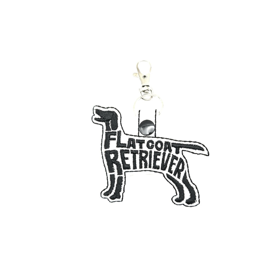 Flat-Coated Retriever Keychain