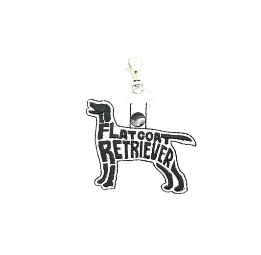 Flat-Coated Retriever Keychain