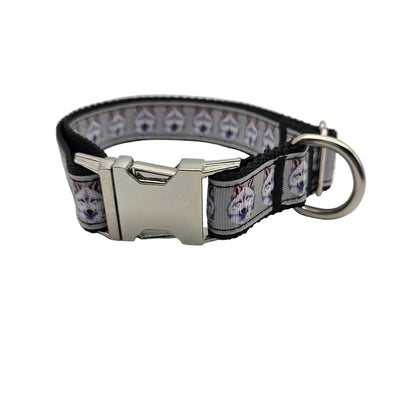 Wild Spirit Wolf Dog Collar  | Adjustable Large 14.5"–23.5"
