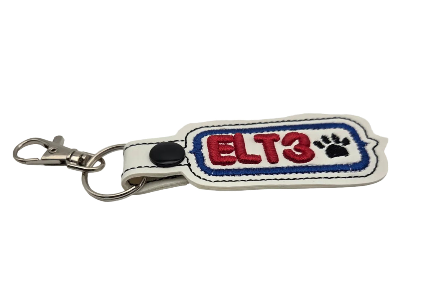 NACSW Scent Work Title Brag Tag - Custom 3D Puff Embroidery Keychain - NW1 NW2 NW3 Elite Summit Element Specialty Titles