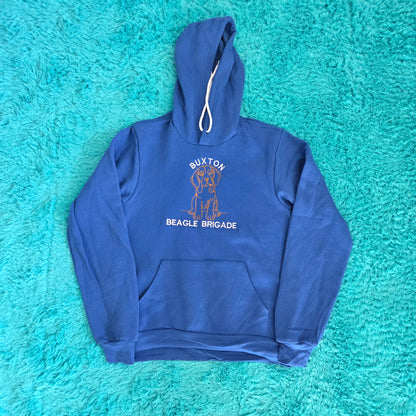 Boutique Soft Custom Embroidered Pullover Hoodie; Lavender Medium; Bella +Canvas