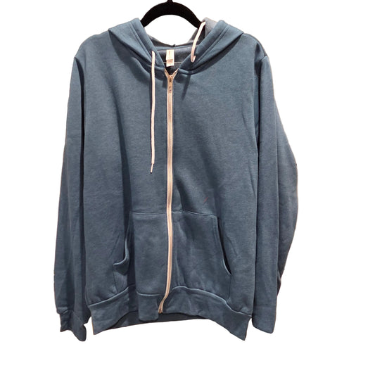 Custom Embroidered Bella + Canvas "Sponge Fleece" Hoodie Dusky Blue Medium