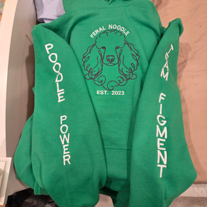 Boutique Soft Custom Embroidered Pullover Hoodie; Lavender Medium; Bella +Canvas