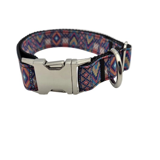 Bohemian Desert Wanderer Dog Collar | Adjustable Large 14.5"–23.5"