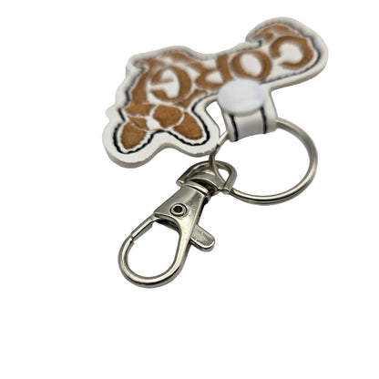Corgi Keychain Tab, Embroidered Dog Breed Bag Tag, Pembroke Welsh Corgi Mom Gift, Cute Dog Key Fob, Dog Trainer Gear