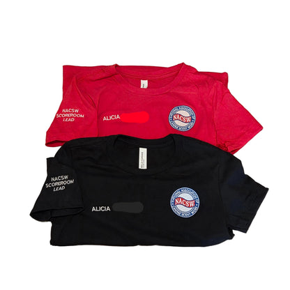 Custom Embroidered NACSW logo T-Shirt