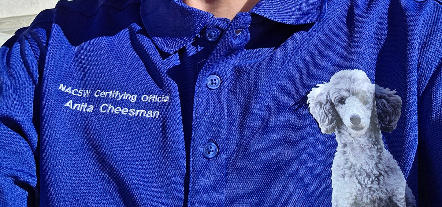 Custom embroidered NACSW or CNWI Logo polo