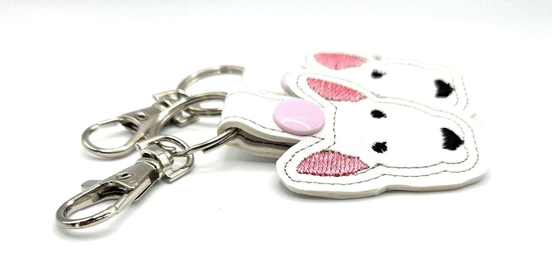 One Bull Terrier Keychain